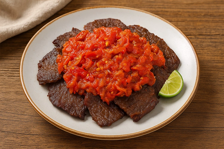Dendeng Balado Makanan Khas Padang