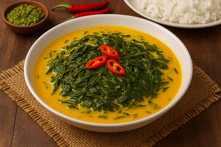Makanan Khas Padang Gulai Daun Singkong