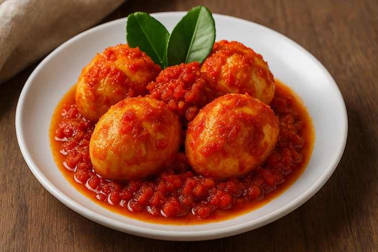 Makanan Khas Padang Telur Balado