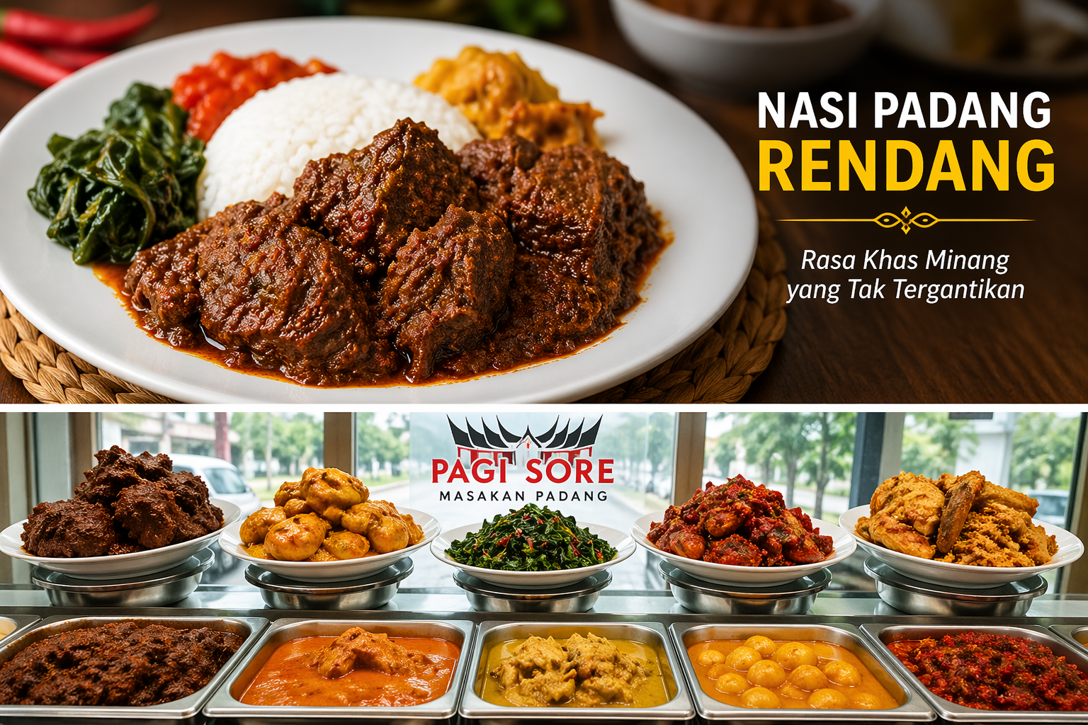 Nasi Padang Rendang